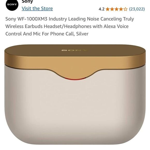 Sony Wireless Earbuds with Charging Case - Model WF - 1000XM3 - Picture 1 of 10